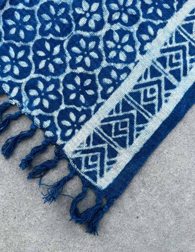 Handmade Indigo Runner - 170 x 60cm - Madjid Tiles