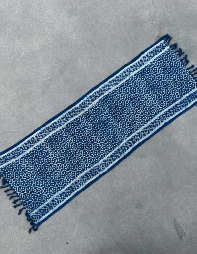 Handmade Indigo Runner - 170 x 60cm - Madjid Tiles