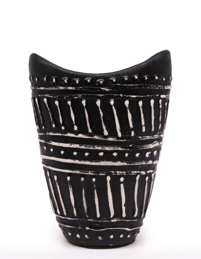 Swirls Shaped Vase - Chocolate