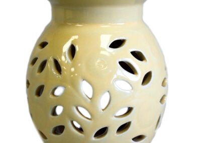 Floral Oil Burner - Orange