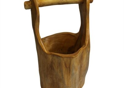 Teak Well Buckets aprox 28cm