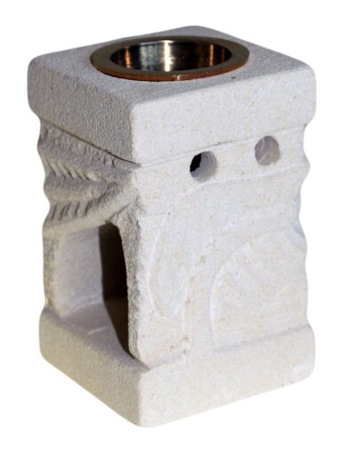 Oil Burner - Carved Leaf