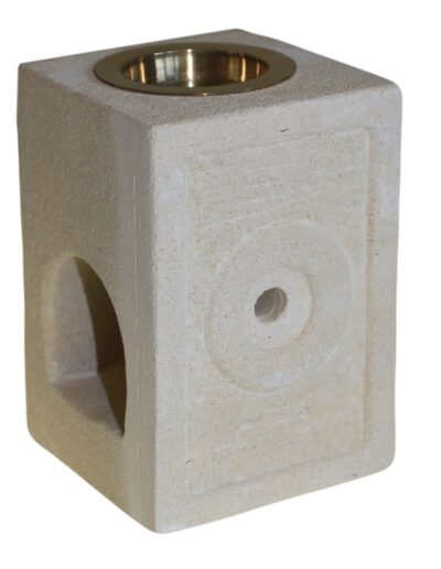 Stone Oil Burner - Square Moorish