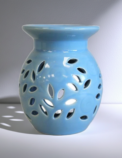 Floral Oil Burner – Blue