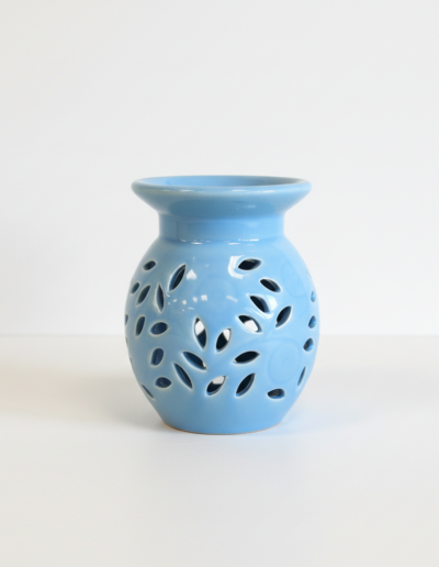 Floral Oil Burner – Blue