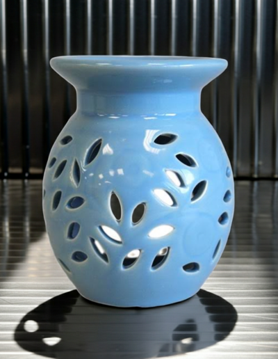 Floral Oil Burner – Blue