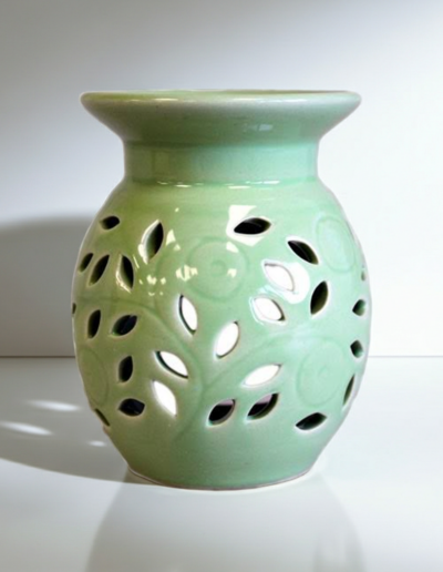 Floral Oil Burner – Lime