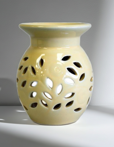 Floral Oil Burner – Orange