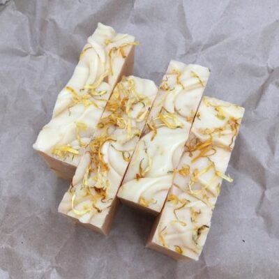 Lavender, Lemongrass & Calendula Natural Handmade Soap Bar