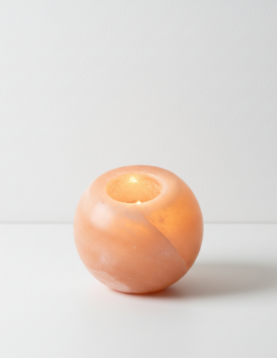 Salt Candle Holder - Round