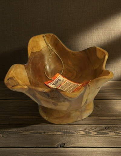 Teak Spiky Finger Bowls aprox 25m