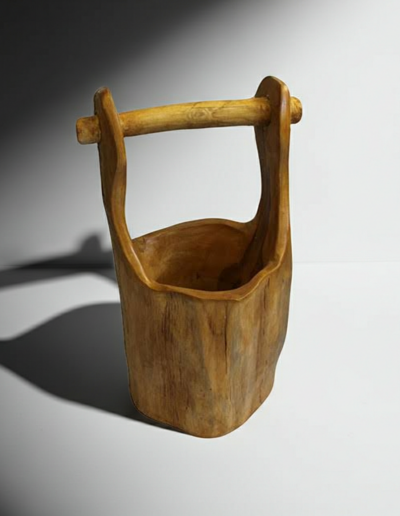 Teak Well Buckets aprox 28cm