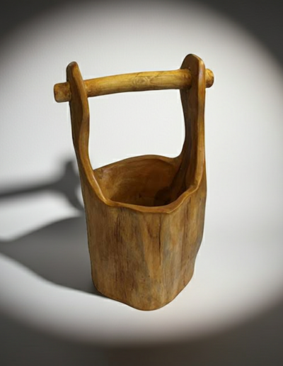 Teak Well Buckets aprox 28cm