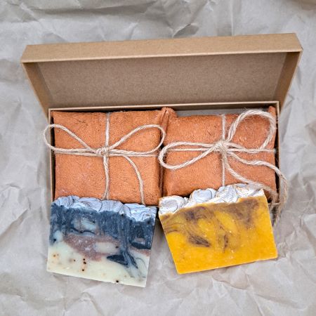 Coffee, Orange and Cinnamon Natural Soap Wellness Gift Box