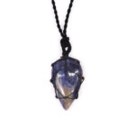 Sodalite Laced Gemstone Teardrop Pendant