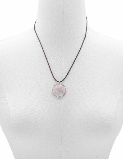 Rose Quartz Tree of Life Pendant