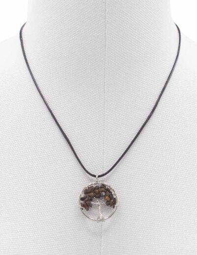 Tiger Eye Tree of Life Pendant