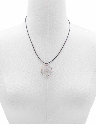 Rock Crystal Tree of Life Pendant
