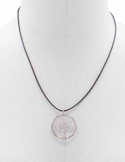 Rock Crystal Tree of Life Pendant
