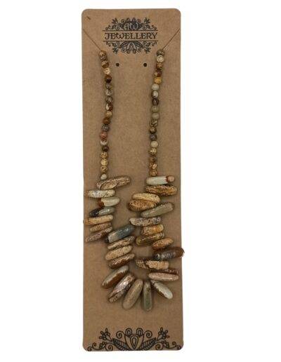 Map Stone Longstone Gem Necklace