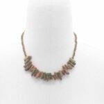 Unakite Longstone Gem Necklace