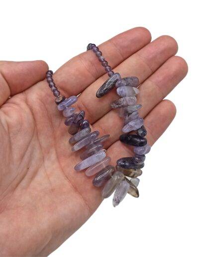 Amethyst Longstone Gem Necklace