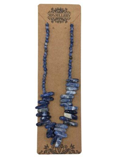 Sodalite Longstone Gem Necklace
