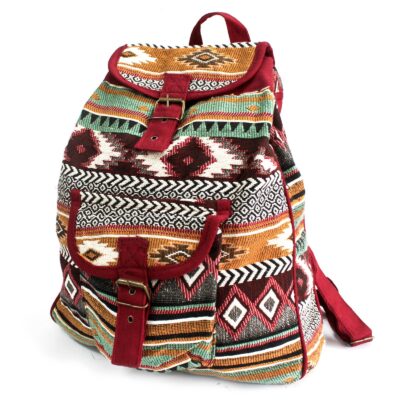 Chocolate Backpack Jacquard Bag