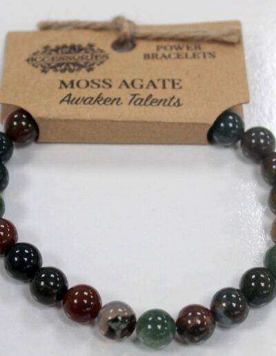 Moss Agate Power Bracelet