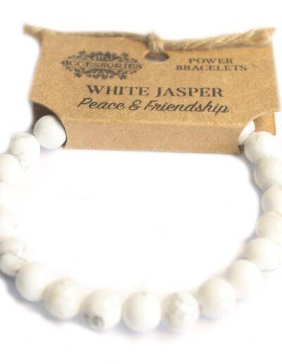 White Jasper Power Bracelet