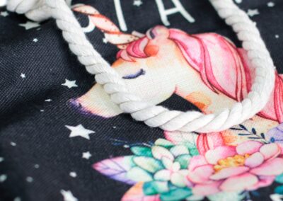 Star Keeper Unicorn Rope Handle Bag