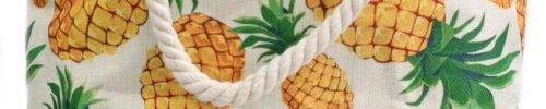 Pineapples Rope Handle Bag