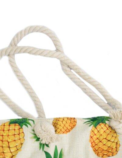 Pineapples Rope Handle Bag