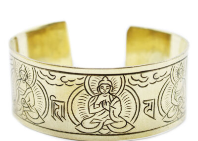 Five Buddha Brass Tibetan Bracelet