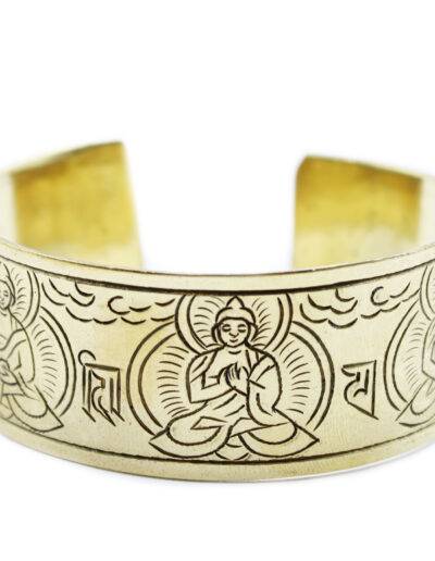 Five Buddha Brass Tibetan Bracelet