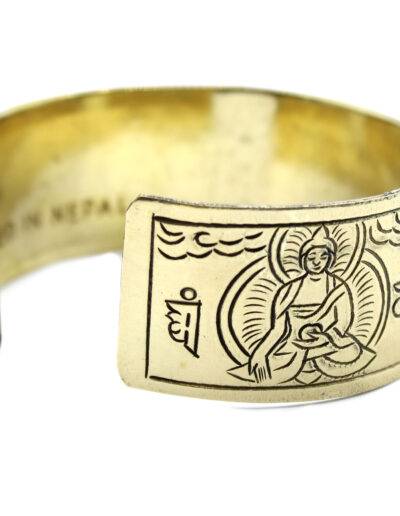 Five Buddha Brass Tibetan Bracelet