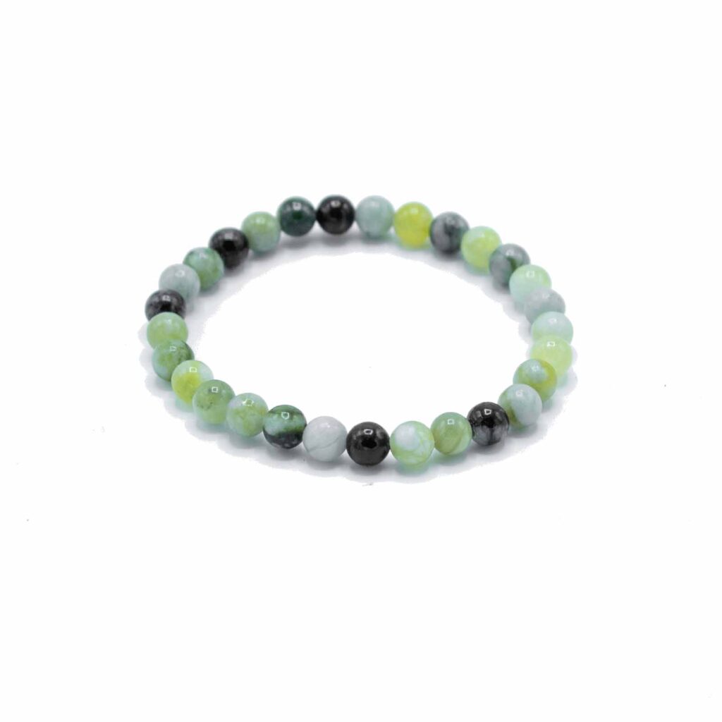 Olive Jade Healing Gemstone Manifestation Bracelet