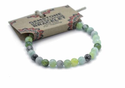 Olive Jade Healing Gemstone Manifestation Bracelet