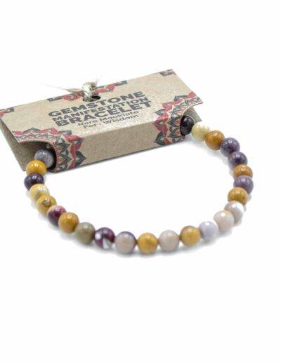 Rare Mookaite Wisdom Gemstone Manifestation Bracelet