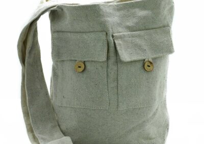 Large Sized Stone Natural Tones Two Pocket Bags