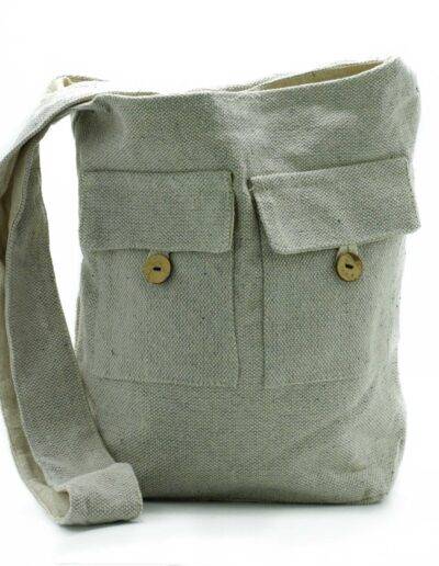 Large Sized Stone Natural Tones Two Pocket Bags