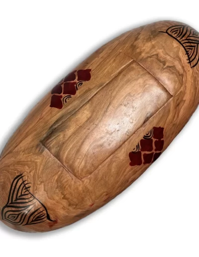 African Elephant Design Wooden Tray