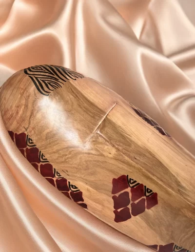 African Elephant Design Wooden Tray