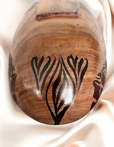 African Giraffe Design Wooden Tray