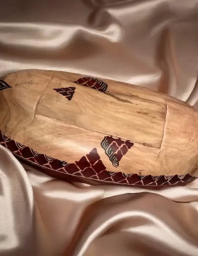 African Giraffe Pattern Wooden Tray