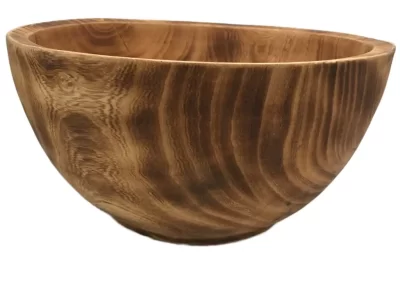 Flat Edge Large Wooden Bowl