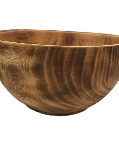 Flat Edge Large Wooden Bowl