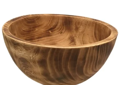 Flat Edge Large Wooden Bowl