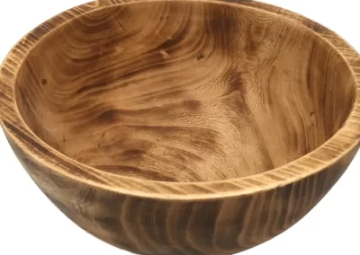 Flat Edge Large Wooden Bowl