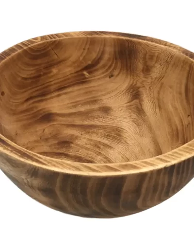 Flat Edge Large Wooden Bowl